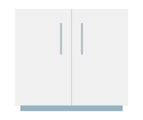 Dental cupboard vector icon flat isolated