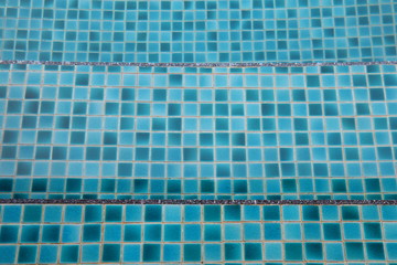 Swimming pool ocean blue ceramic abstract pattern background 