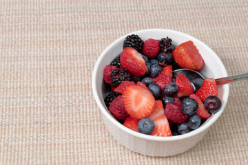 Fresh Strawberries, Blueberries, Blackberries and Raspberries
