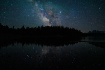 Milky way over Grand Teton national park