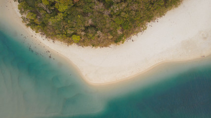 Aerial drone view of Coast as a background from top view