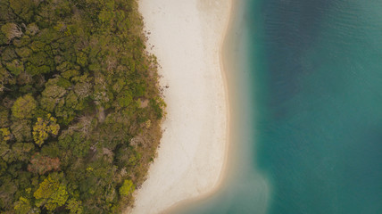 Aerial drone view of Coast as a background from top view