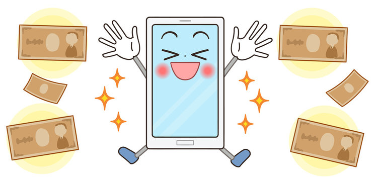 スマホ かわいい イラスト キャラクター