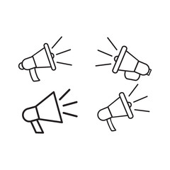 Megaphone icon vector design template