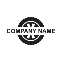 Tyre icon logo design vector template