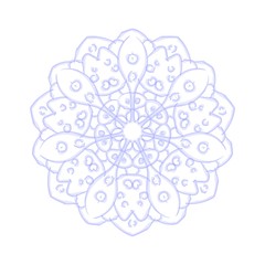 Snowflake. Clipart. Frosty pattern on a transparent background. Vector illustration