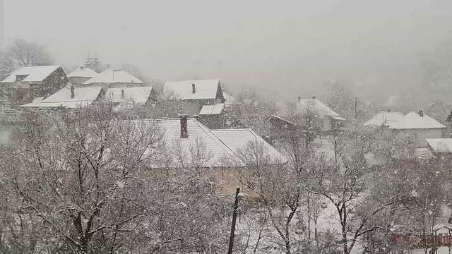 It's snowing in Sovata - Romania