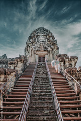 Top of Angkor Wat, Siem Reap, Cambodia