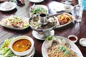 food in the restaurant