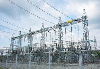 Power plant substation.