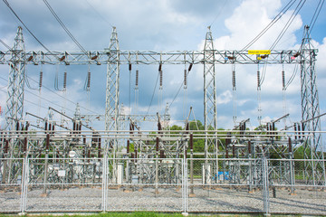 Power plant substation.