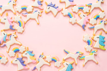 Unicorn sugar cookies