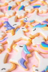 Unicorn sugar cookies