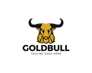 Gold bull logo