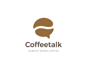 Coffee talk logo design