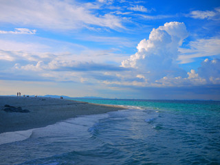 Fototapeta premium Sea sand and sky natural view at PP Island