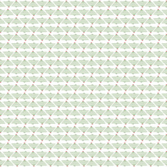 Seamless pattern line art christmas tree with red star, zigzag line, background, vector/illustration