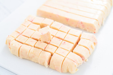 Candy cane fudge