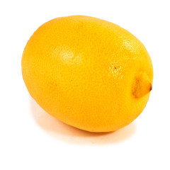 Fresh lemon isolated on a white background.