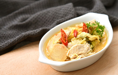 Chicken Coconut Soup (Thai name is Tom Kha Gai)