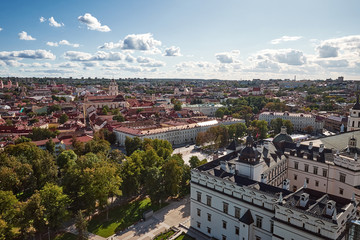 The Aerial View of Vilnius, Lithuania