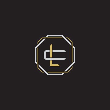 recommend clip art: LC Initial letter overlapping interlock logo monogram line art style