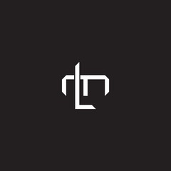 Obraz premium LM Initial letter overlapping interlock logo monogram line art style
