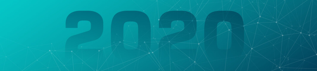 New technology 2020 innovation banner conception