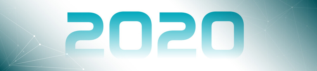 Year 2020 long graphic design illustration