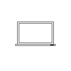 laptop computer icon vector illustration for website and design icon