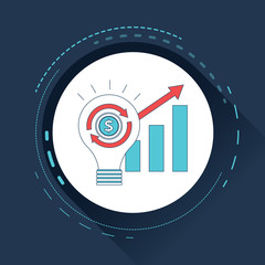 Marketing solutions creative icon.