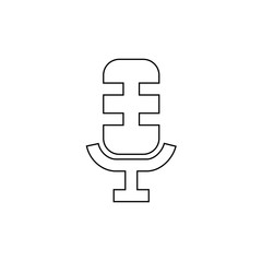 microphone mic icon vector illustration for website and design icon