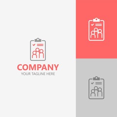 elegant simple logo for company or personal people logo