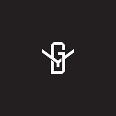 Fototapeta premium Initial letter overlapping interlock logo monogram line art style