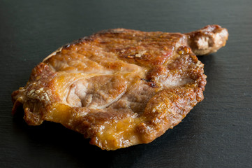 fresh tasty meat steak from the pig