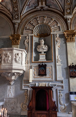 Bust of St. Peter in Cathedral of St. Lorenzo in Genoa  