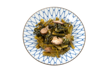 大根葉と椎茸の炒め物