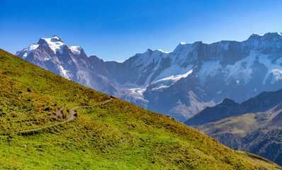 landscape in the alps