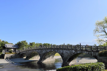 Fototapeta premium 桜島の見える石橋記念公園「快晴」