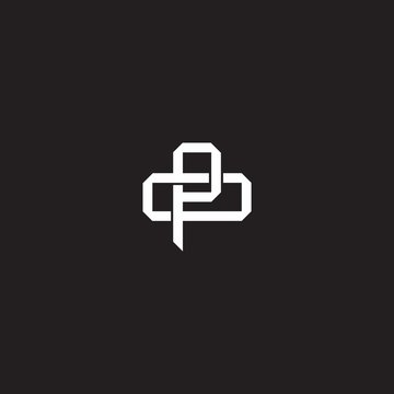 recommend clip art: Initial letter overlapping interlock logo monogram line art style
