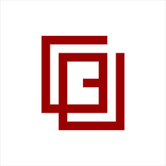 Initial letter B abstract logo graphic design vector illustration. Symbol, icon, creative