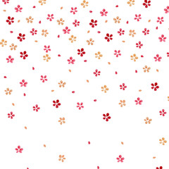 手描き水彩　小花のグラデーション背景(パターンスウォッチ登録済)