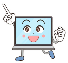 パソコン キャラクター プログラミング オンラインスクール イラスト