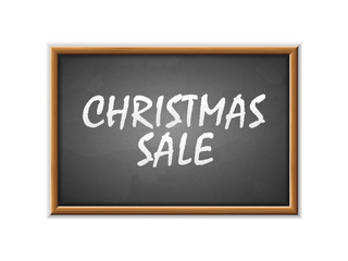Obraz premium Christmas sale written on a blackboard