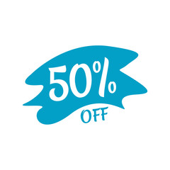 50% off Sale Design 40 Percent Special Discount Offer Banner Marketing Promotional Poster Vector Template