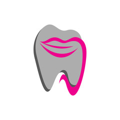orthodontics smile logo design vector creative mouth and tooth template