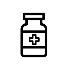 Flat designed medicine bottle