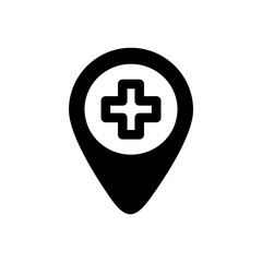 map pin icon ,hospital