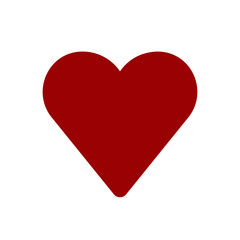heart love icon - heart symbol, valentine day - romance illustration isolated