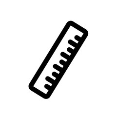 ruler vector icon, ruler in trendy flat style